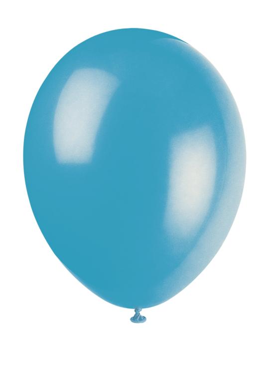 10 globos color turquesa (30 cm) - Línea Colores Básicos