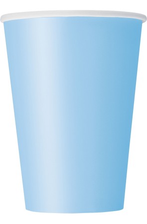 10 vasos color azul cielo - Línea Colores Básicos
