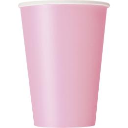 10 vasos color rosa claro - Línea Colores Básicos