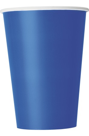 10 vasos grandes color azul oscuro - Línea Colores Básicos