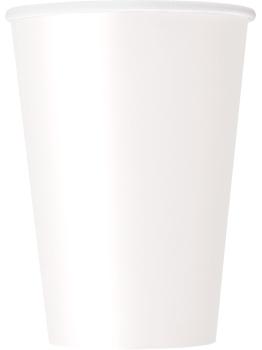 10 vasos grandes color blanco - Línea Colores Básicos