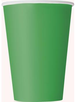 10 vasos grandes color verde esmeralda - Línea Colores Básicos