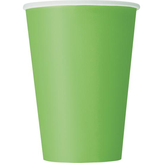 10 vasos grandes color verde lima - Línea Colores Básicos