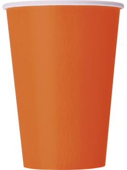 10 vasos grandes naranjas - Línea Colores Básicos