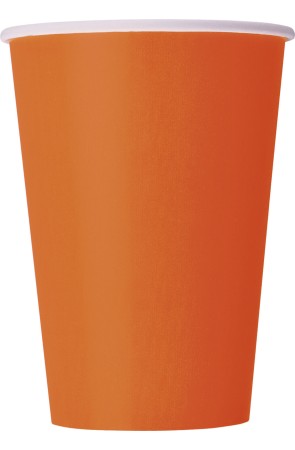 10 vasos grandes naranjas - Línea Colores Básicos