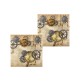 12 servilletas Steampunk marrón (33x33 cm) - Steampunk Collection