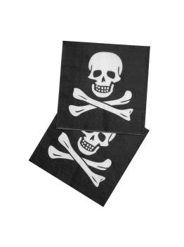 12 Servilletas Calavera 33 x 33 cms