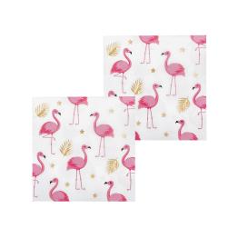 12 servilletas de flamencos (33x33 cm) - Flamingo Party