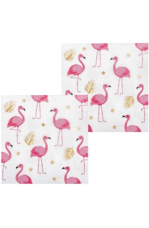 12 servilletas de flamencos (33x33 cm) - Flamingo Party