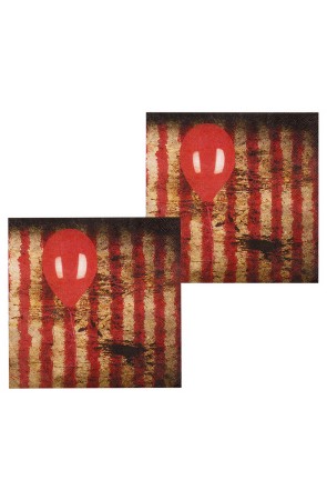 12 servilletas de payaso del horror (33 cm)