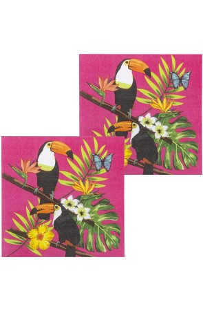 12 servilletas de tucanes (33x33 cm) - Toucan Party