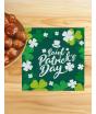 12 Servilletas Desechables San Patricio 16x16 cm
