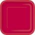 14 platos cuadrados rojos (23 cm) - Línea Colores Básicos