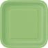 14 platos cuadrados verde lima (23 cm) - Línea Colores Básicos