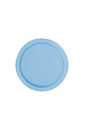 16 platos azul cielo (23 cm) - Línea Colores Básicos