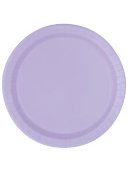 16 platos lilas (23 cm) - Línea Colores Básicos