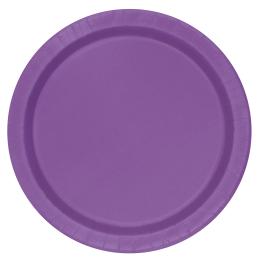16 platos morado (23 cm) - Línea Colores Básicos