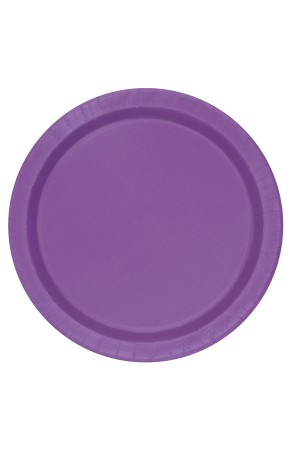 16 platos morado (23 cm) - Línea Colores Básicos