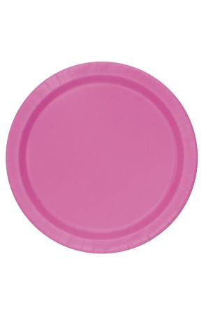 16 platos rosas (23 cm) - Línea Colores Básicos