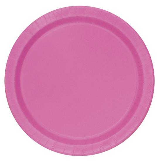 16 platos rosas (23 cm) - Línea Colores Básicos 16 platos rosas (23 cm) - Línea Colores Básicos