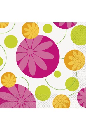16 servilletas (33x33 cm) - Summer Flower