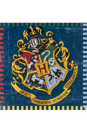16 servilletas Harry Potter (33x33cm) - Hogwarts Houses