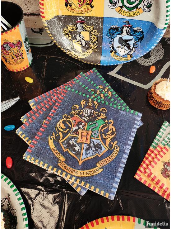 16 servilletas Harry Potter (33x33cm) - Hogwarts Houses