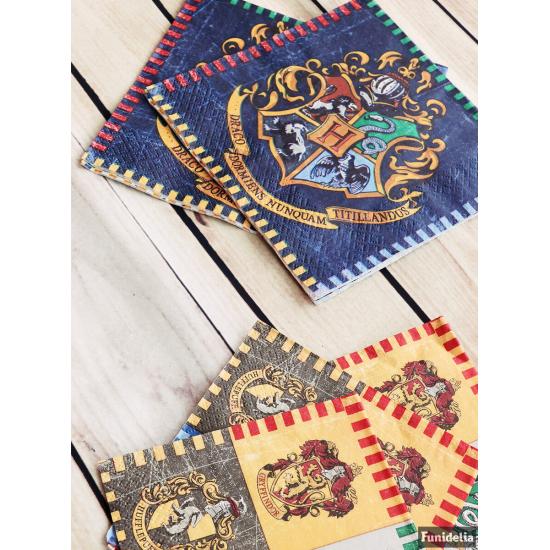 16 servilletas Harry Potter (33x33cm) - Hogwarts Houses 16 servilletas Harry Potter (33x33cm) - Hogwarts Houses