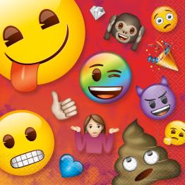 16 servilletas de Emoji (33x33 cm)