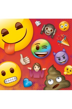16 servilletas de Emoji (33x33 cm)