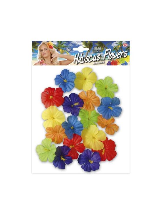 18 Flores adorno hawaianas