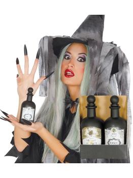 2 botellas Veneno bruja 14 cms.