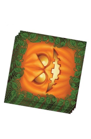 20 Servilletas 33 x 33 cm Halloween Calabazas