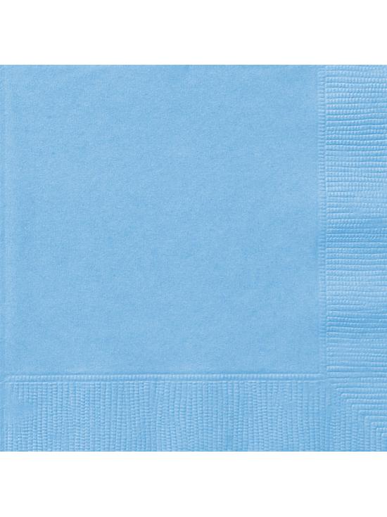 20 servilletas azul cielo (33x33 cm) - Línea Colores Básicos