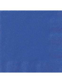 20 servilletas azul oscuro (33x33 cm) - Línea Colores Básicos