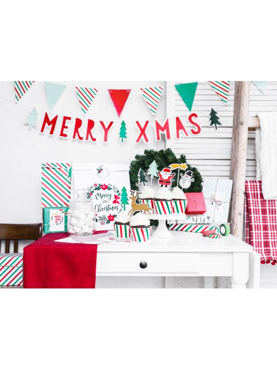 20 servilletas con estampado navideño de papel (33x33 cm) - Merry Xmas Collection