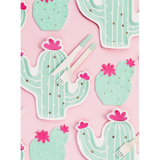 20 servilletas de cóctel de cactus (11 cm)