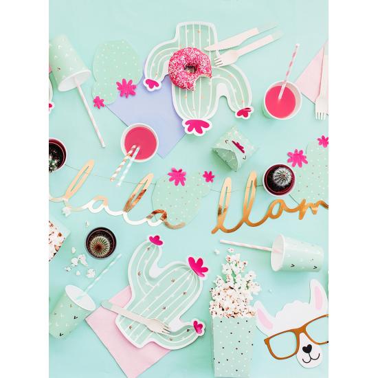 20 servilletas de cóctel de cactus (11 cm)