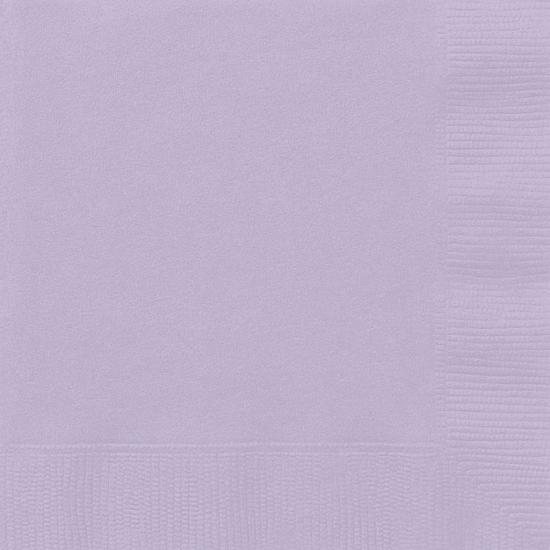 20 servilletas lilas (33x33 cm) - Línea Colores Básicos