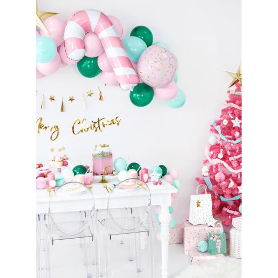 20 servilletas navideñas Merry Christmas con forma de árbol (16 x 16,5 cm)