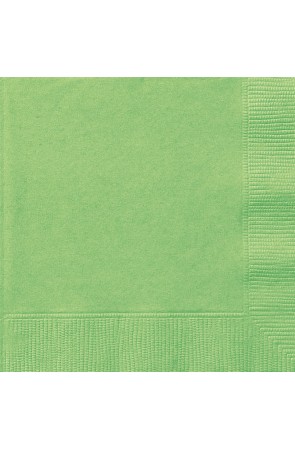 20 servilletas verde lima (33x33 cm) - Línea Colores Básicos