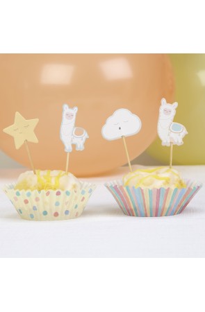 20 toppers decorativos con formas variadas
