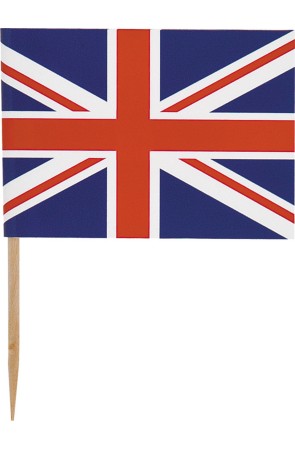 30 toppers decorativos con la bandera británica - Best of British