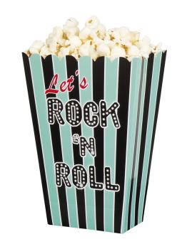4 tazones de palomitas de maíz Rock 'n Roll