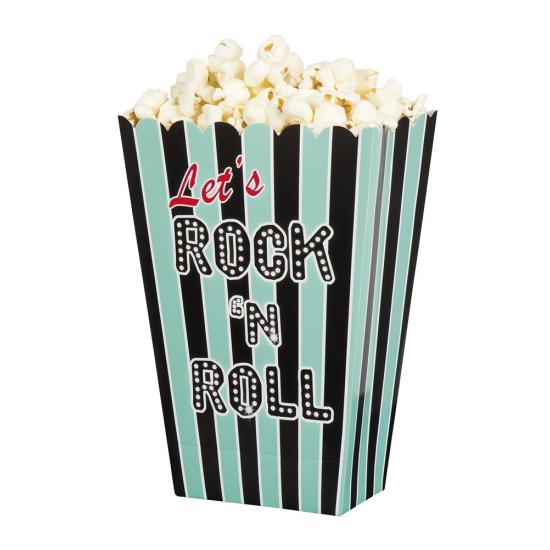 4 tazones de palomitas de maíz Rock 'n Roll