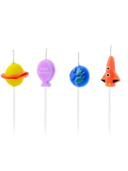 4 velas de cumpleaños - Space Party