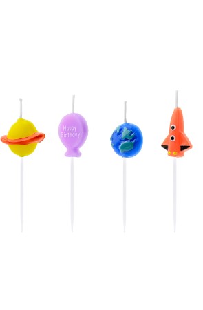 4 velas de cumpleaños - Space Party