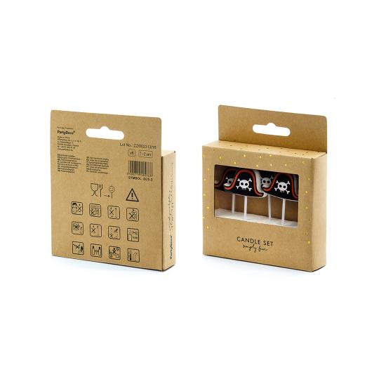 5 velas para fiesta pirata - Pirates Party 5 velas para fiesta pirata - Pirates Party