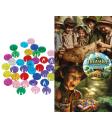 50 Diamantes Decorativos Multicolor (1,5 cm) - Accesorios para Fiestas y Eventos