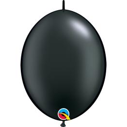 50 globos link o loon negro perlado (30,4cm) - Quick Link Solid Colour